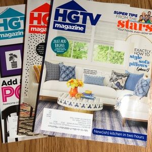 HGTV MAGAZINES (3) NEW